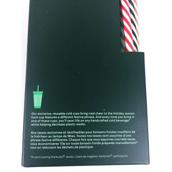 Starbucks Lot Holiday 2019 Reusable Hot Cold Cups - Picture 9 of 11